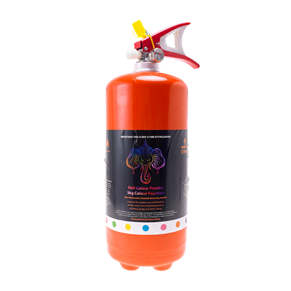 Colour Powder Fountain - Orange